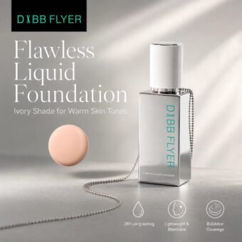 Lightweight Flawless Foundation · Ivory Shade · 24H Wear · Natural Brightening · Creamy Finish