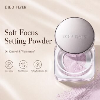 Soft Focus Setting Powder · Fine Shimmery Purple · Oil-Control · Waterproof · Long-Lasting Matte