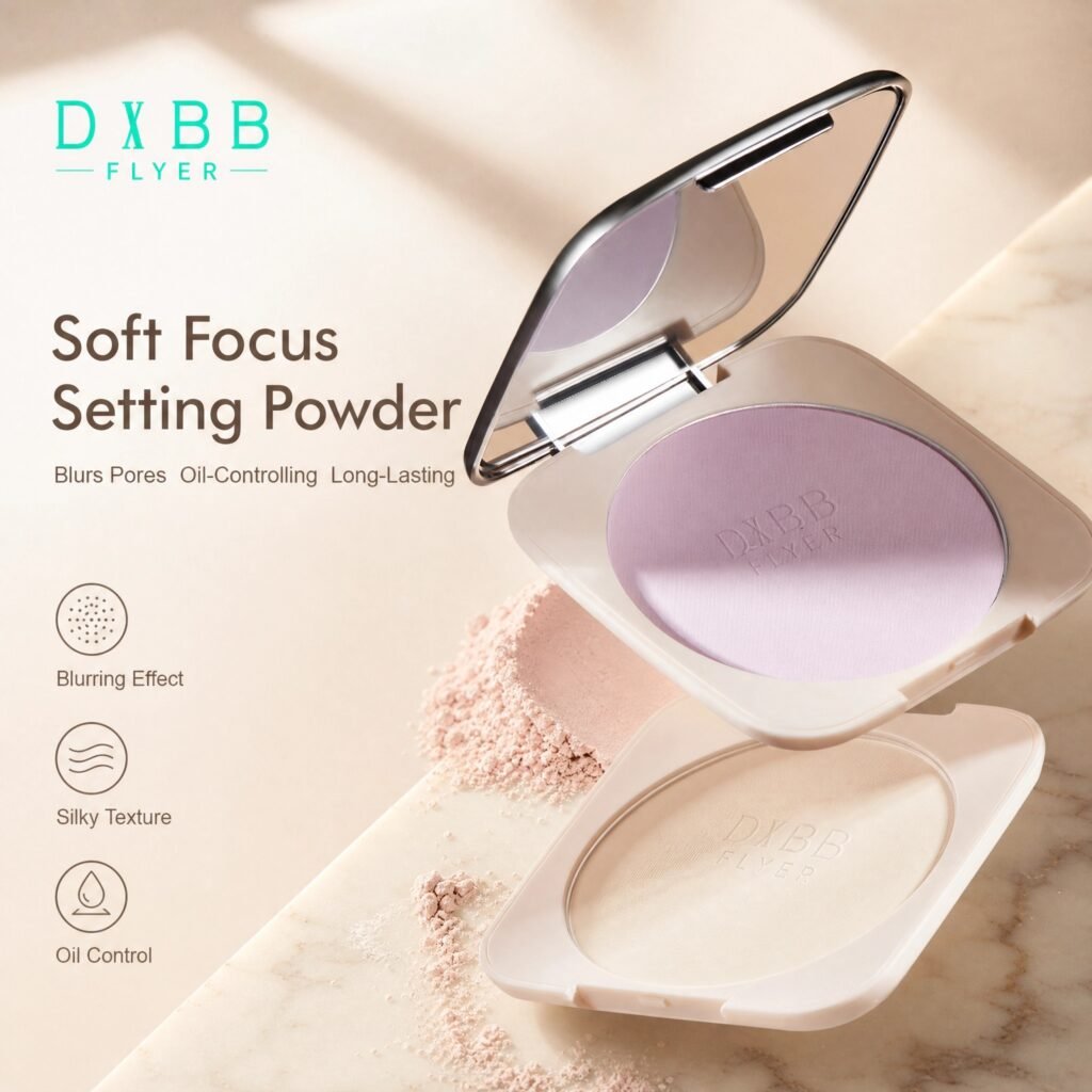 Soft-Focus Setting Powder · Pore-Blurring · Smooth & Crease-Proof · Oil-Control · Luminous Finish