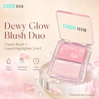 Cream Blush & Highlighter Duo · Dewy Glass Skin · 2-in-1 · Buildable · Long-Lasting