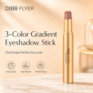 3‑Color Gradient Eyeshadow Stick · One‑Swipe Application · Long‑Wearing · Portable
