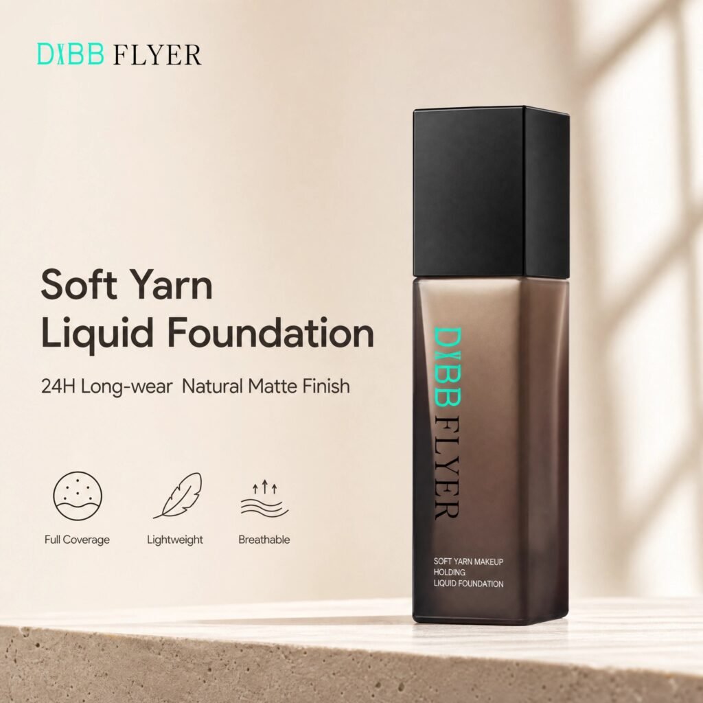 Soft Yarn Makeup Holding Liquid Foundation · Full Coverage · 24H · Natural Matte