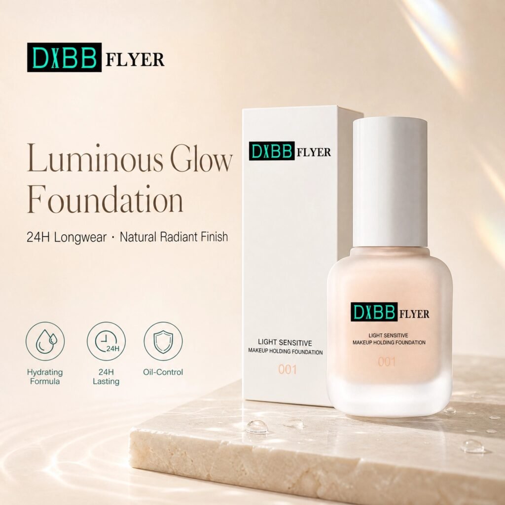Light Sensitive Makeup Holding Foundation · 24H Wear · Breathable · Radiant · Oil-Control