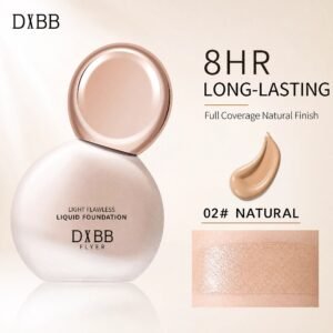 Light Flawless Liquid Foundation · Natural Shade 02# · 8H Wear · Full Coverage