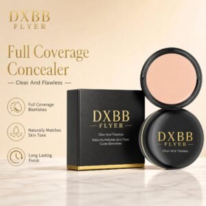 Full Coverage Liquid Concealer · Flawless Finish · Long-Lasting · Creamy Texture