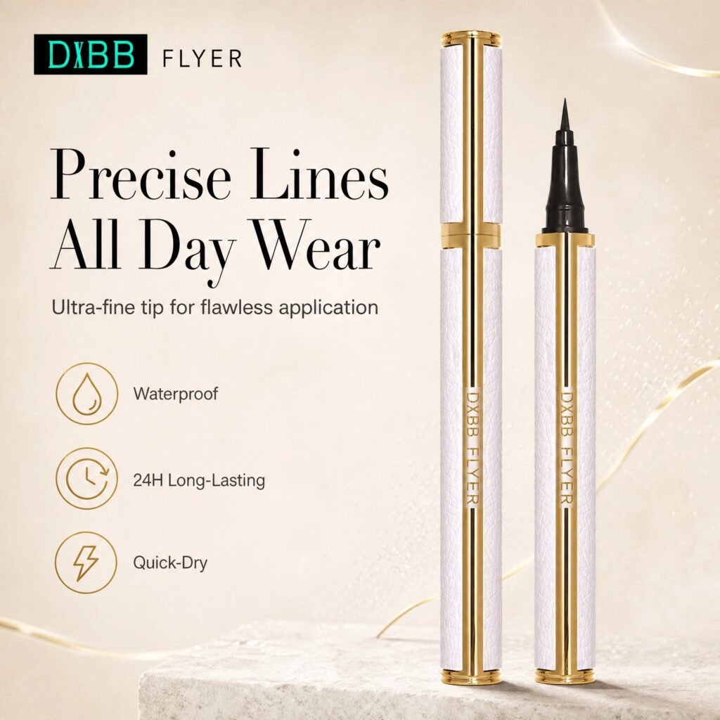 Waterproof Liquid Eyeliner · Ultra‑Fine Tip · 24H Long‑Lasting · Smudge‑Proof · Quick‑Dry