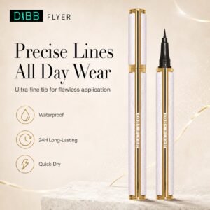 Waterproof Liquid Eyeliner · Ultra‑Fine Tip · 24H Long‑Lasting · Smudge‑Proof · Quick‑Dry