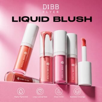 Liquid Blush · Highly Pigmented · Dewy Finish · Buildable · Long-Lasting