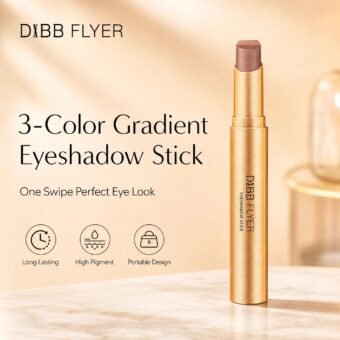3‑Color Gradient Eyeshadow Stick · One‑Swipe Application · Long‑Wearing · Portable
