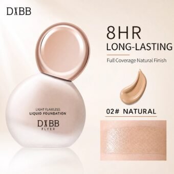 Light Flawless Liquid Foundation · Natural Shade 02# · 8H Wear · Full Coverage