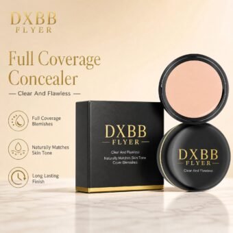 Full Coverage Liquid Concealer · Flawless Finish · Long-Lasting · Creamy Texture