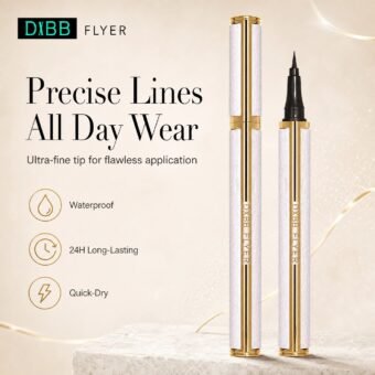 Waterproof Liquid Eyeliner · Ultra‑Fine Tip · 24H Long‑Lasting · Smudge‑Proof · Quick‑Dry