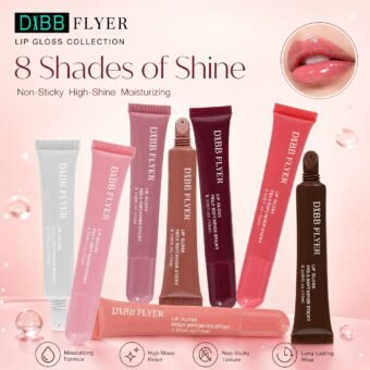 8‑Color Lip Gloss Set · Non‑Sticky · High‑Shine · Moisturizing · Long‑Lasting · 10ml Travel Size