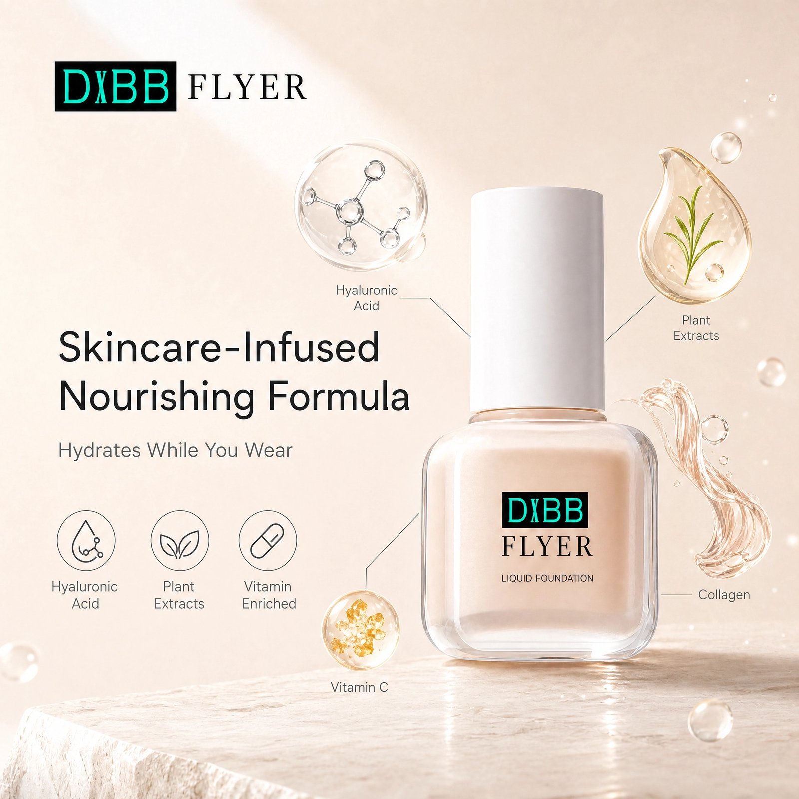 24H Long‑Wear Foundation · Full Coverage · Natural Matte · Ivory 02 - Image 5